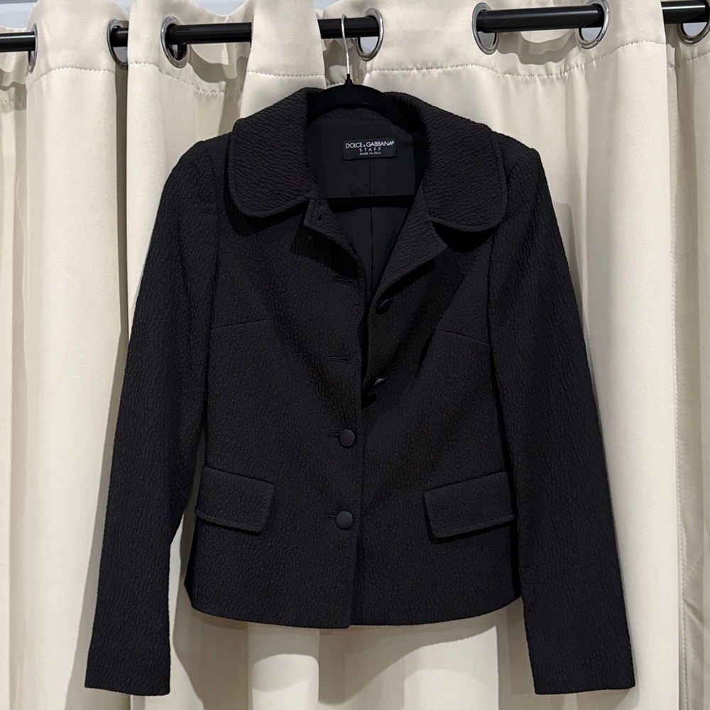 Dolce & Gabbana Staff Women's Black Jacket Size 40 EUC